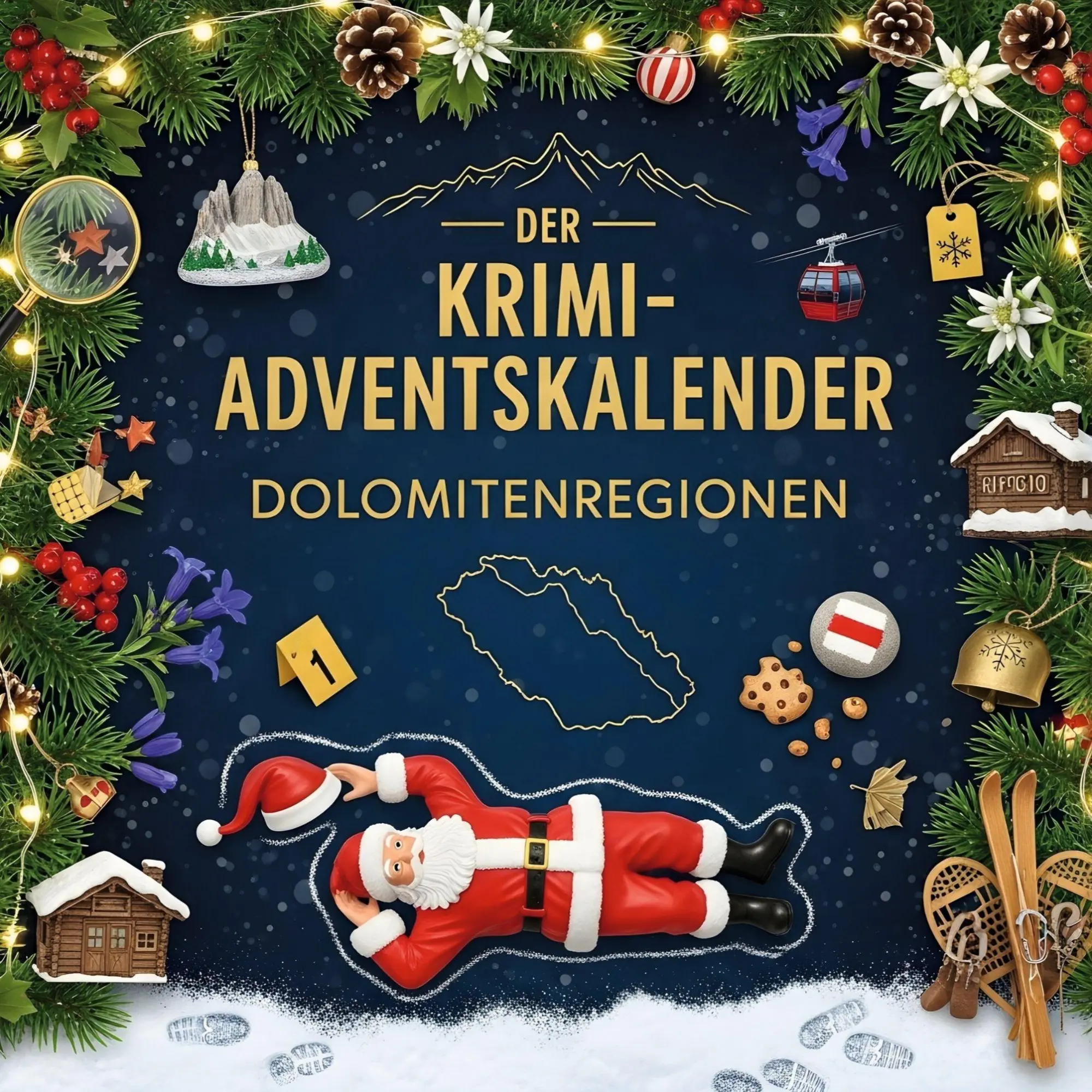 Cover: 9783695308248 | Der Krimi-Adventskalender Dolomitenregionen | David Zimmermann | Buch