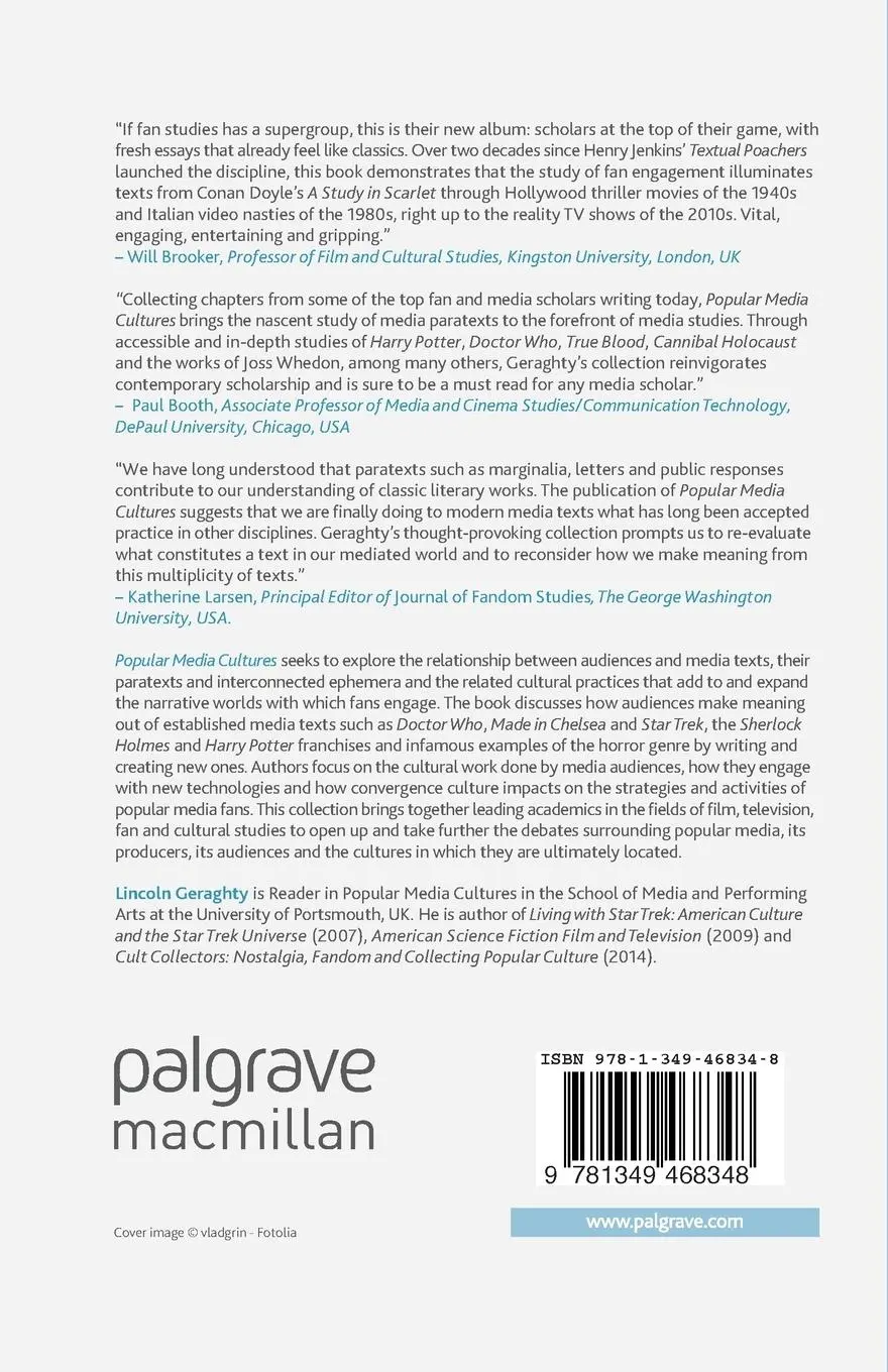 Rückseite: 9781349468348 | Popular Media Cultures | Fans, Audiences and Paratexts | L. Geraghty