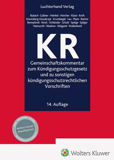 Cover: 9783472098348 | KR - Kommentar | Bettina Bubach (u. a.) | Buch | 3308 S. | Deutsch