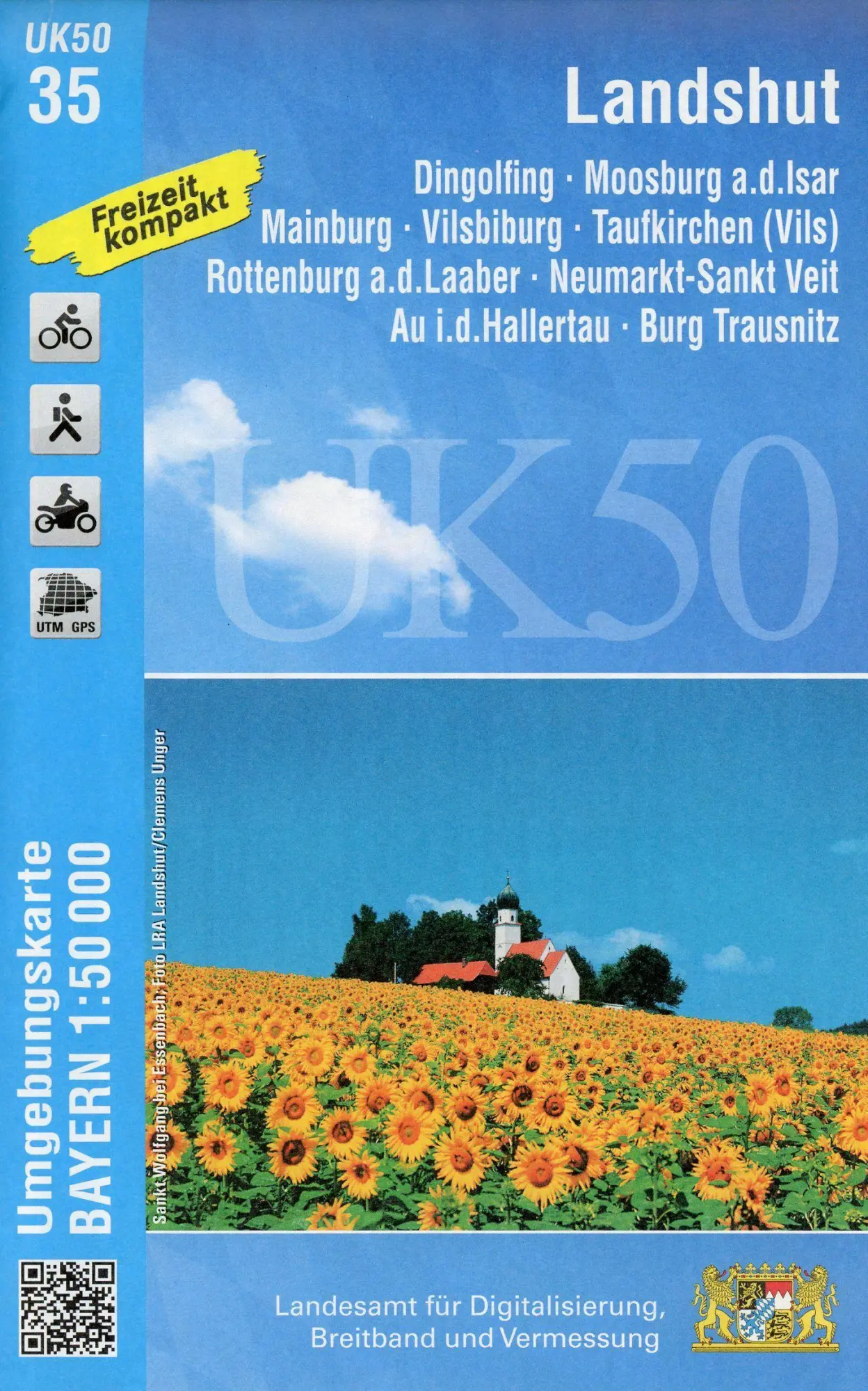Cover: 9783899338348 | Landshut 1 : 50 000 (UK50-35) | Digitalisierung | (Land-)Karte | 2020