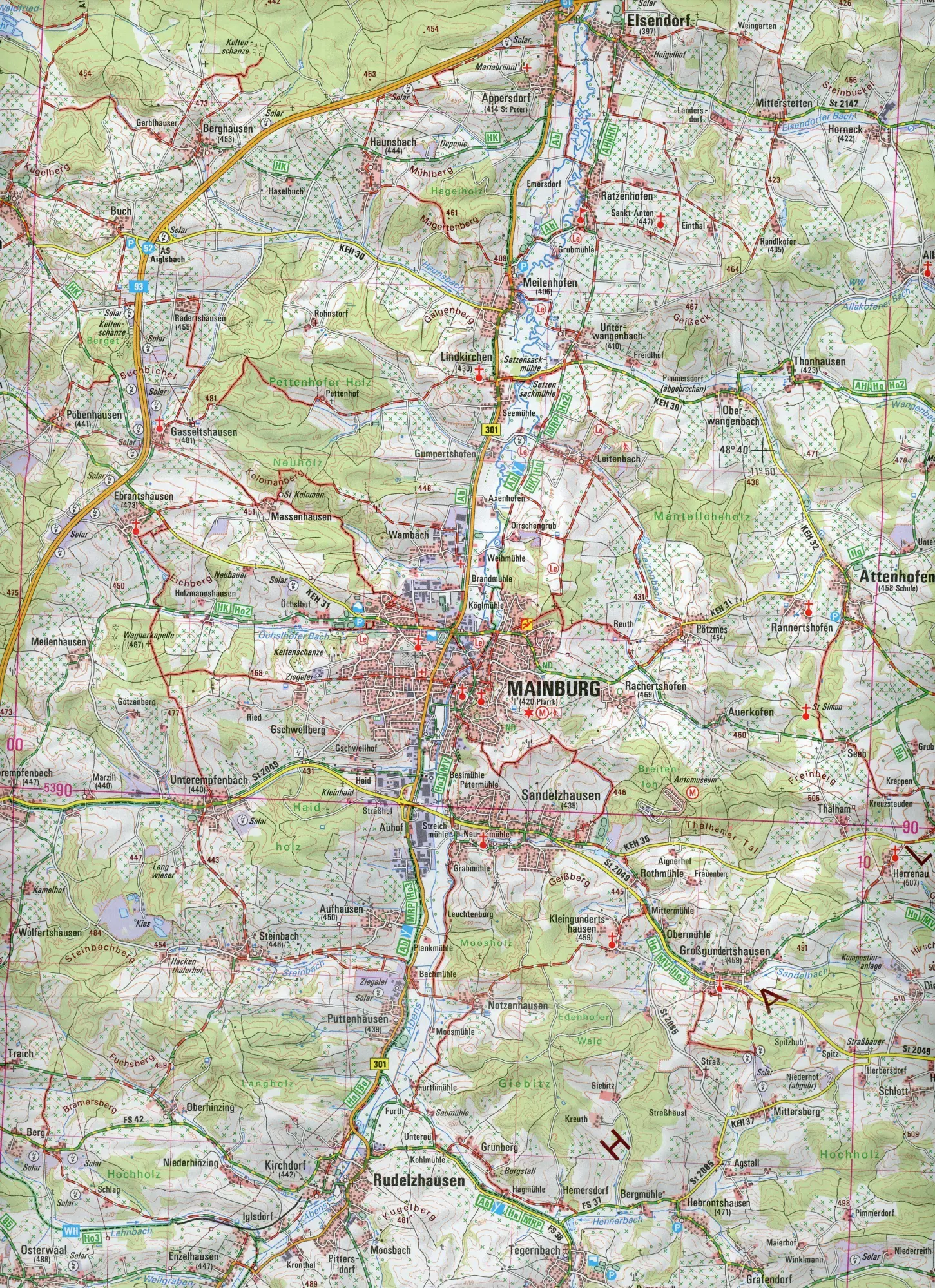 Bild: 9783899338348 | Landshut 1 : 50 000 (UK50-35) | Digitalisierung | (Land-)Karte | 2020