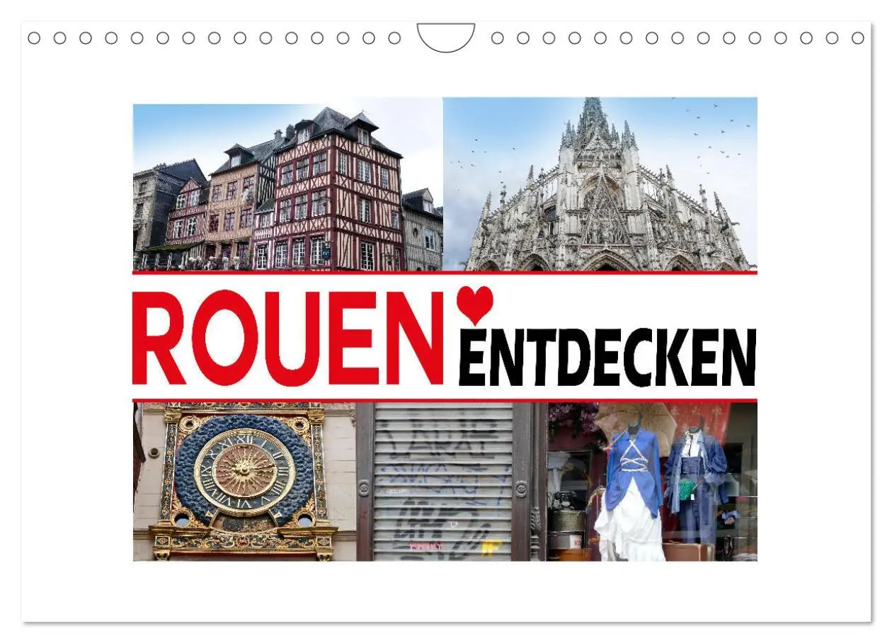 Cover: 9783457308448 | Rouen entdecken (Wandkalender 2026 DIN A4 quer), CALVENDO...