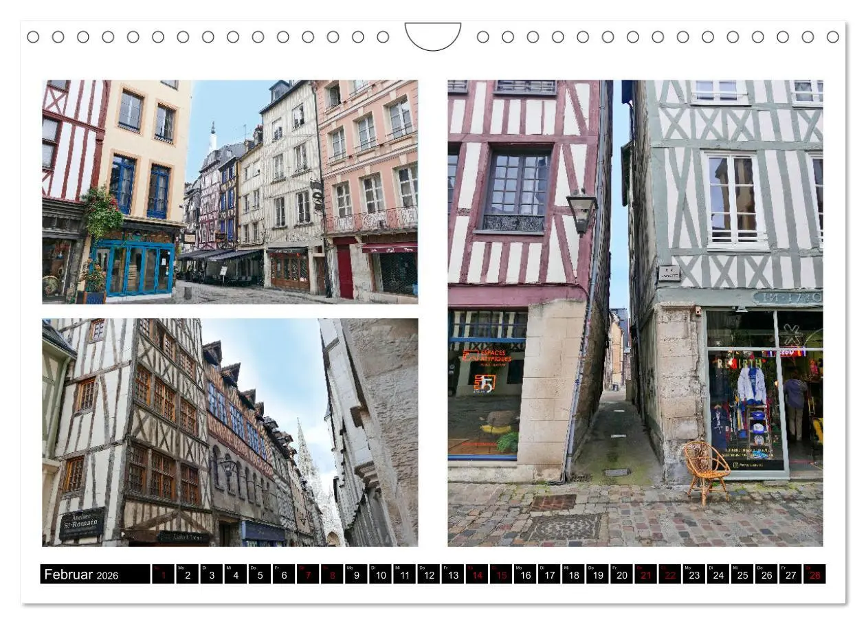 Bild: 9783457308448 | Rouen entdecken (Wandkalender 2026 DIN A4 quer), CALVENDO...