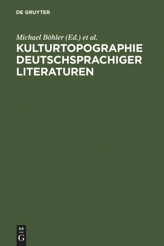 Cover: 9783484108448 | Kulturtopographie deutschsprachiger Literaturen | Horch (u. a.) | Buch