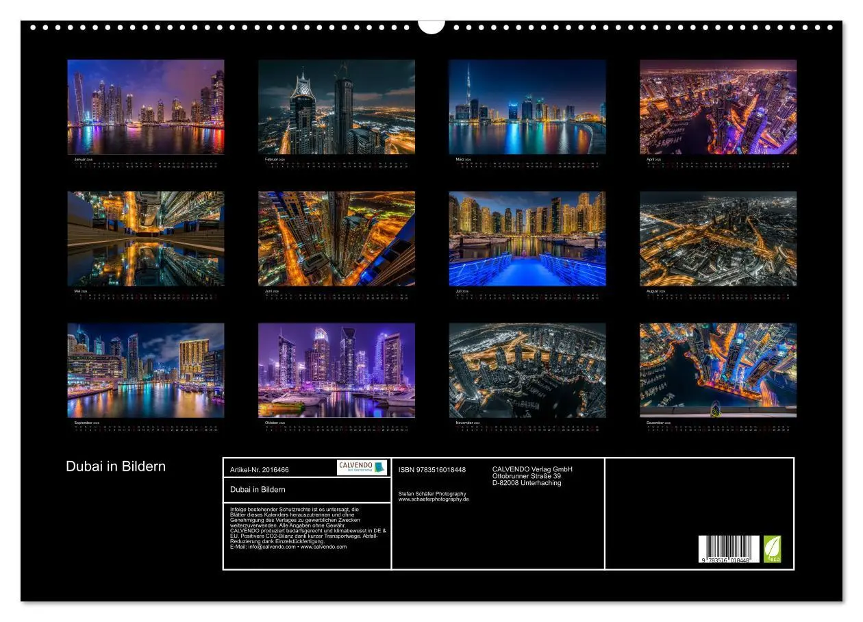Bild: 9783516018448 | Dubai in Bildern (Wandkalender 2026 DIN A2 quer), CALVENDO...
