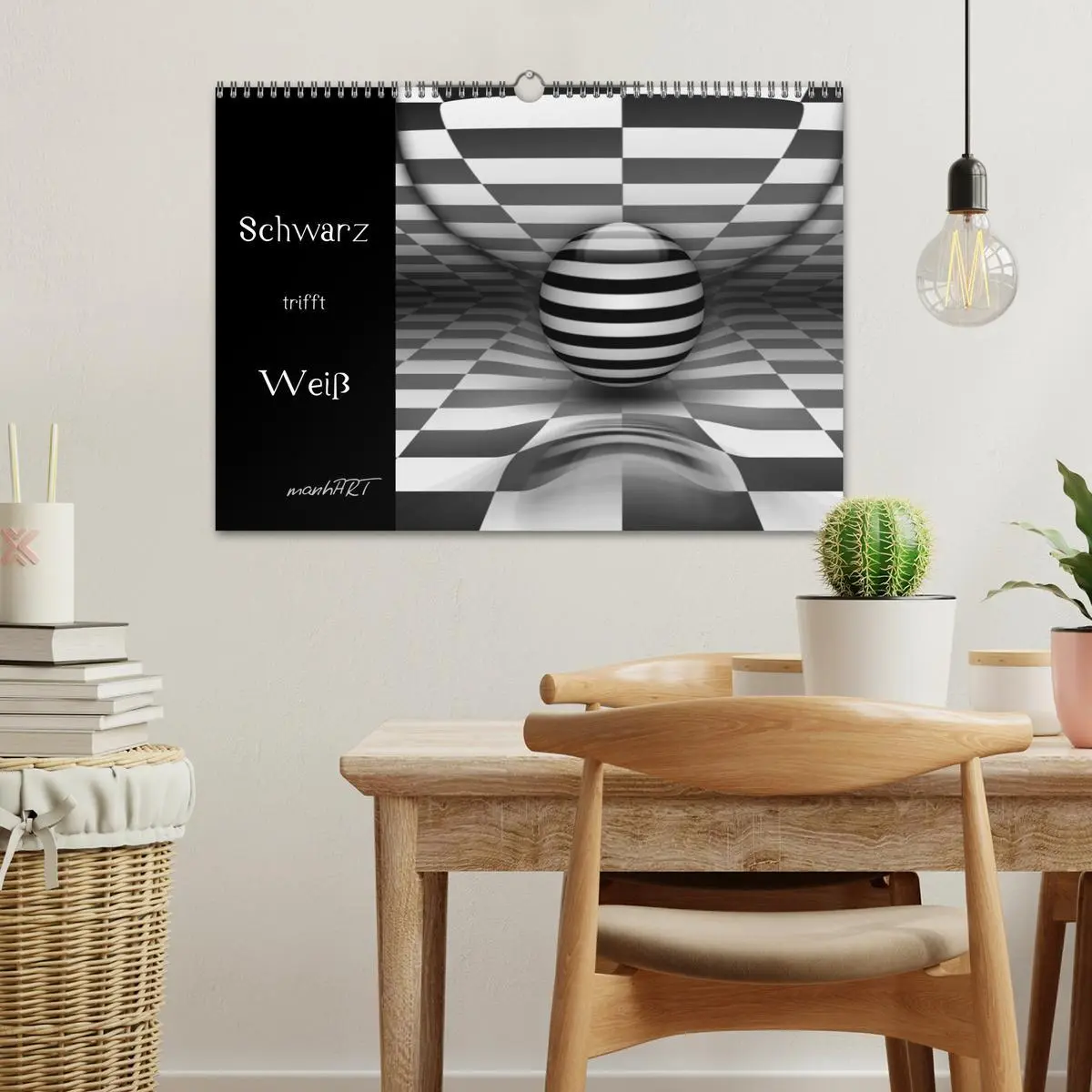 Bild: 9783516188448 | Schwarz trifft Weiß (Wandkalender 2026 DIN A3 quer), CALVENDO...