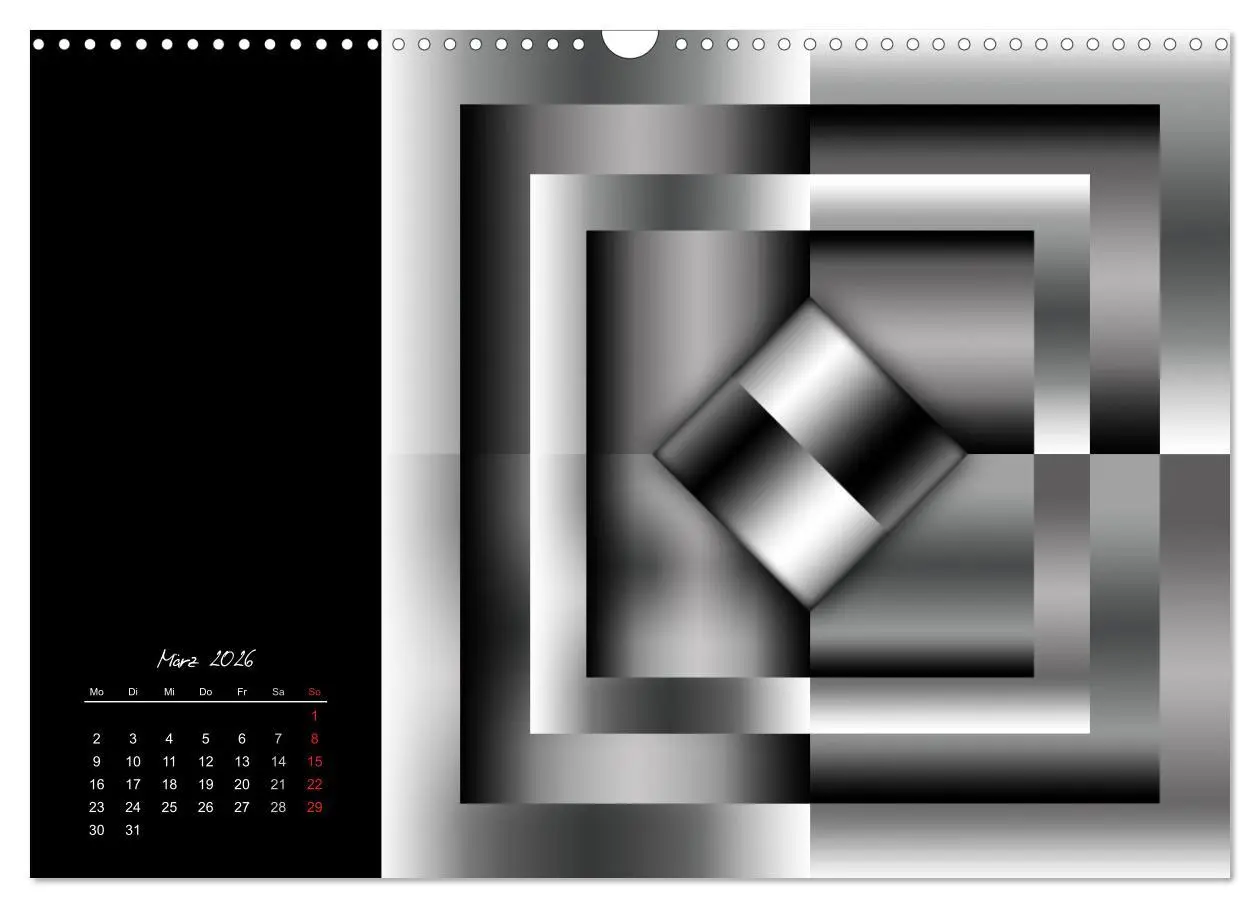 Bild: 9783516188448 | Schwarz trifft Weiß (Wandkalender 2026 DIN A3 quer), CALVENDO...