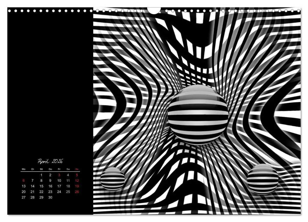 Bild: 9783516188448 | Schwarz trifft Weiß (Wandkalender 2026 DIN A3 quer), CALVENDO...