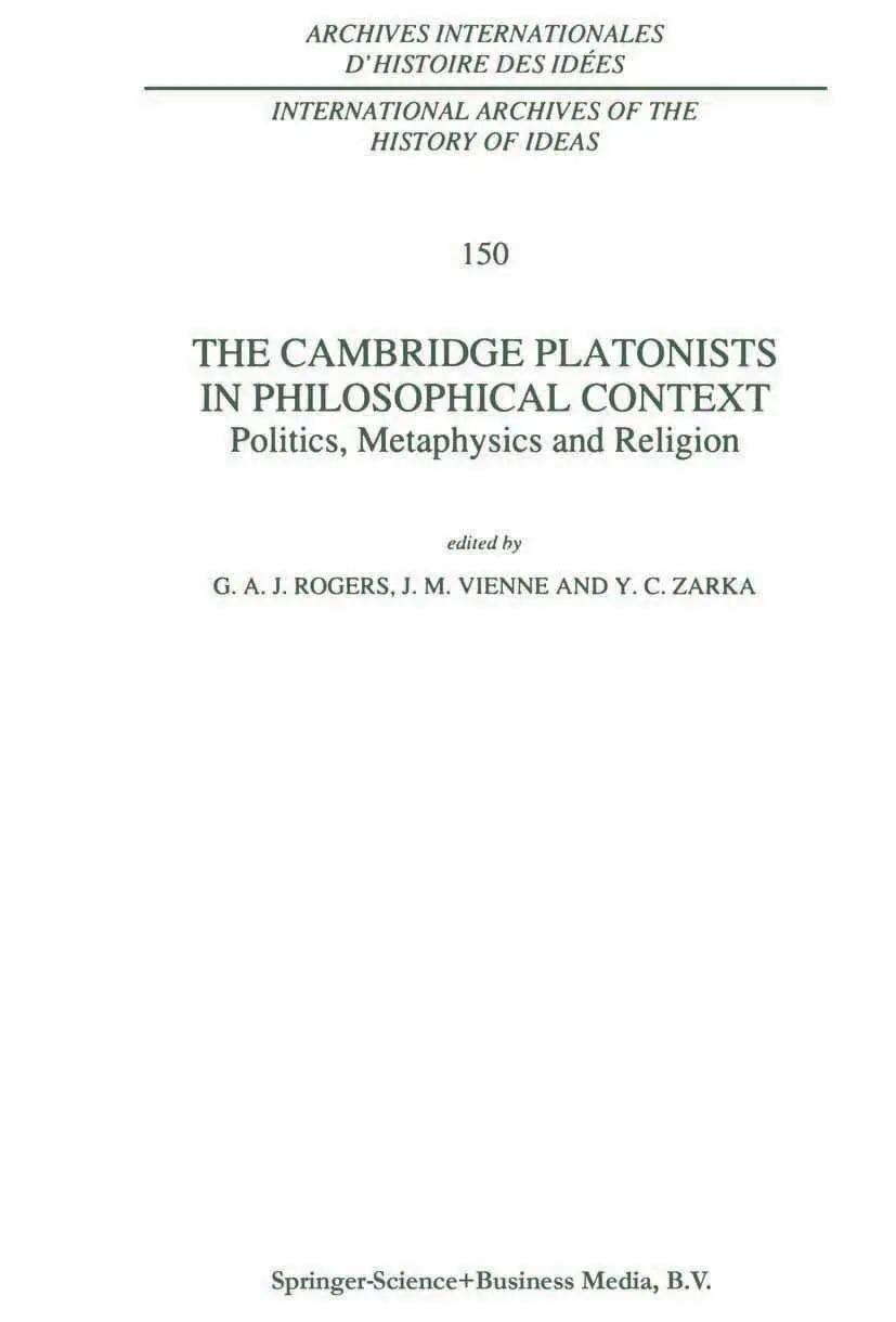 Cover: 9789048148448 | The Cambridge Platonists in Philosophical Context | Rogers (u. a.)