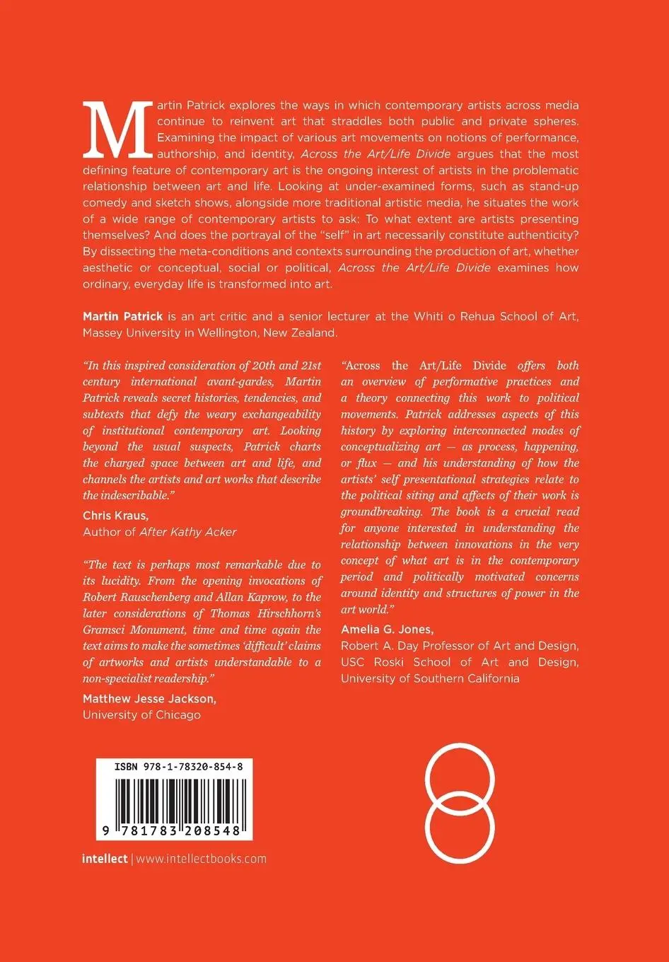 Rückseite: 9781783208548 | Across the Art/Life Divide | Martin Patrick | Taschenbuch | Englisch