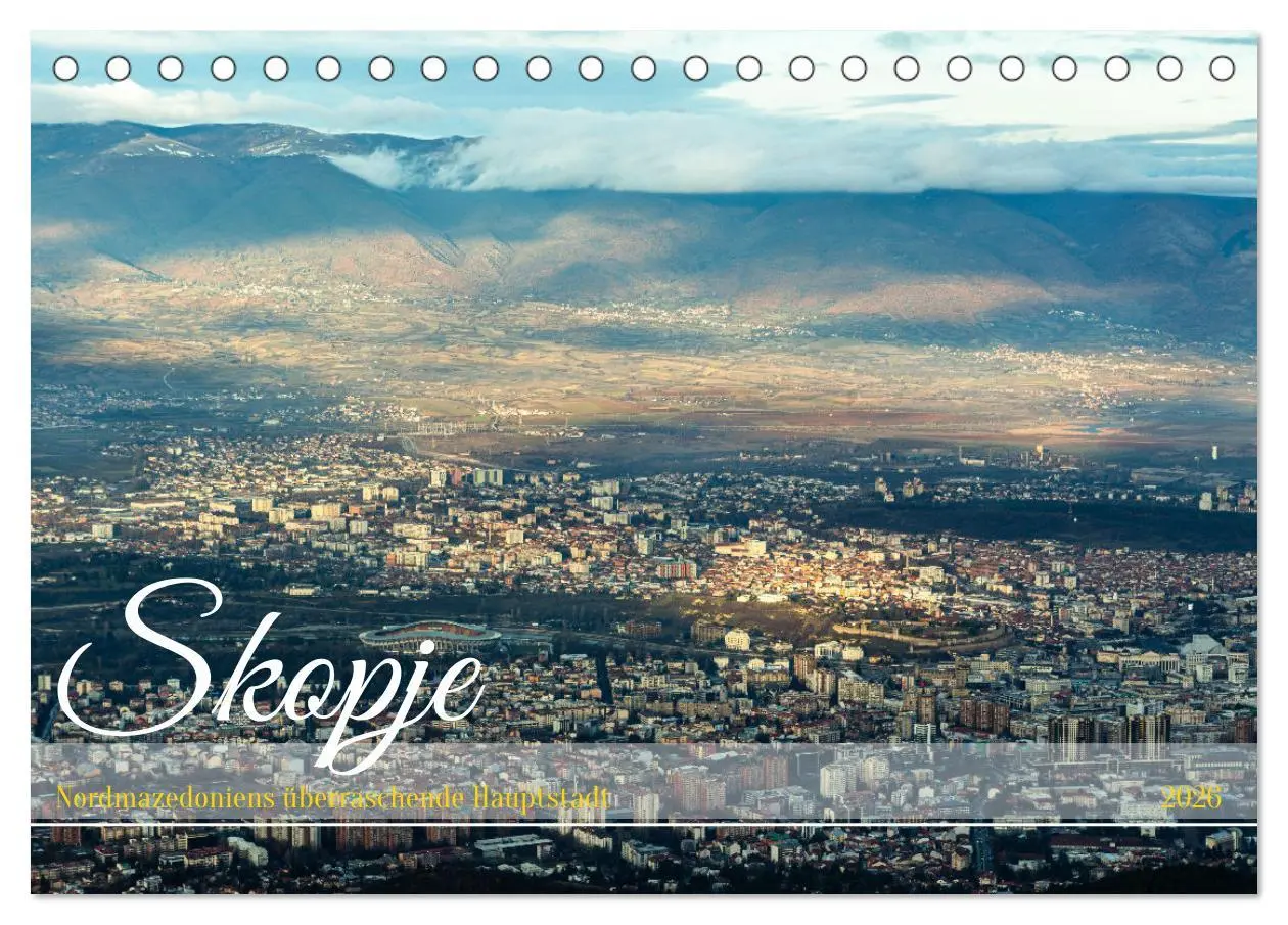 Cover: 9783457398548 | Skopje - Nordmazedoniens überraschende Hauptstadt (Tischkalender...