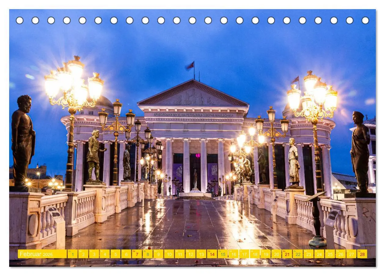 Bild: 9783457398548 | Skopje - Nordmazedoniens überraschende Hauptstadt (Tischkalender...