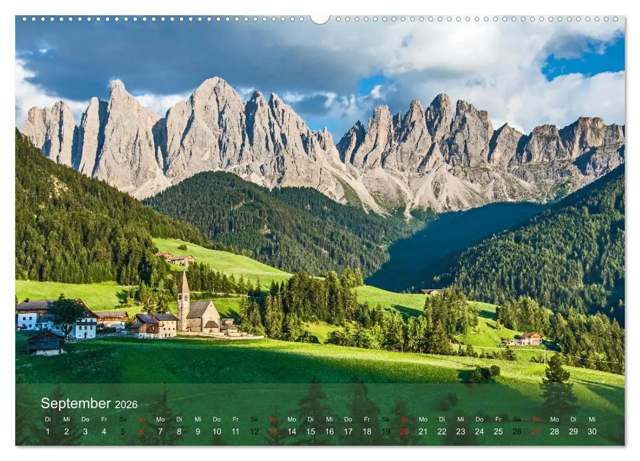 Bild: 9783457778548 | Dolomiten - Bezaubernde Giganten (Wandkalender 2026 DIN A2 quer),...