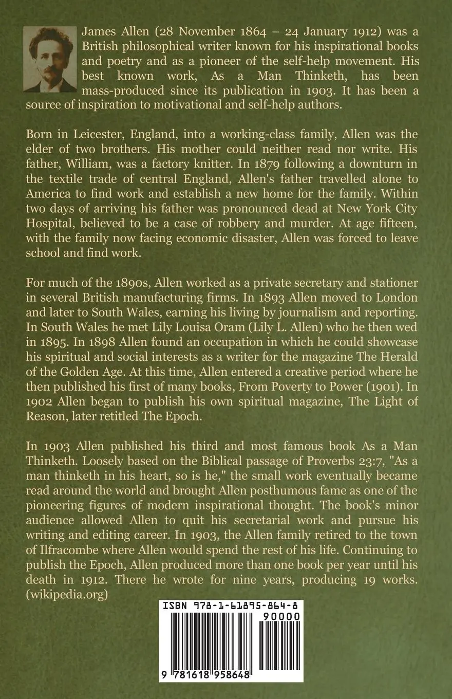 Rückseite: 9781618958648 | The Way of Peace | James Allen | Taschenbuch | Kartoniert / Broschiert