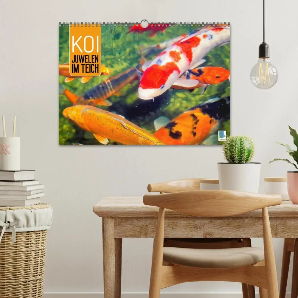 Bild: 9783457698648 | Koi: Juwelen im Teich (Wandkalender 2026 DIN A3 quer), CALVENDO...