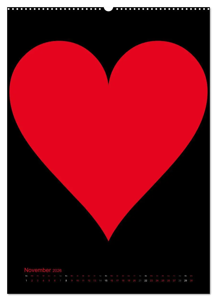 Bild: 9783516478648 | Foto- und Bastelkalender "LIEBE" in der Farbe Schwarz (Wandkalender...