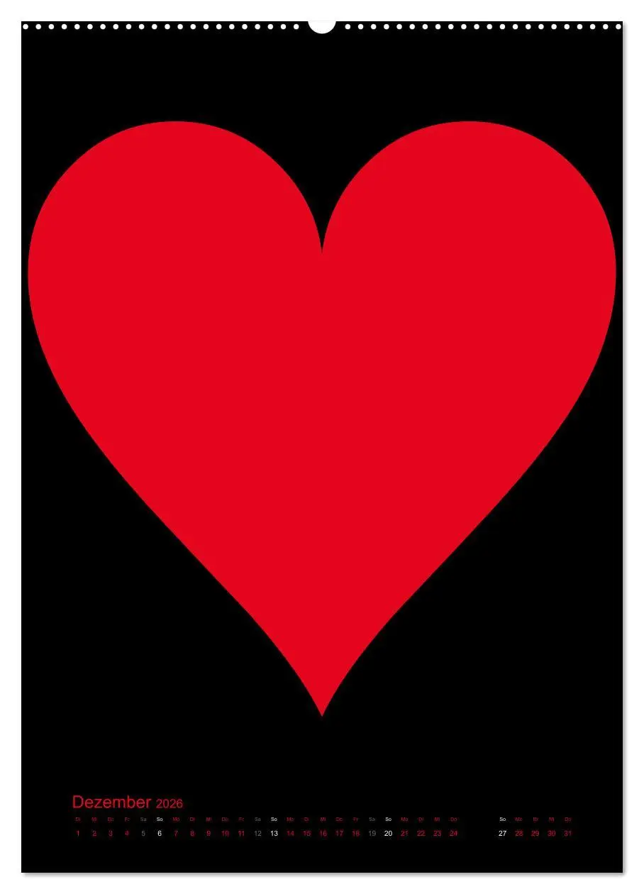 Bild: 9783516478648 | Foto- und Bastelkalender "LIEBE" in der Farbe Schwarz (Wandkalender...