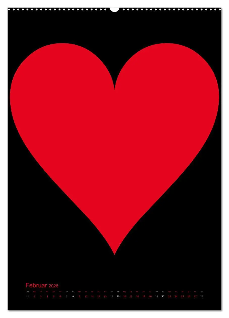 Bild: 9783516478648 | Foto- und Bastelkalender "LIEBE" in der Farbe Schwarz (Wandkalender...