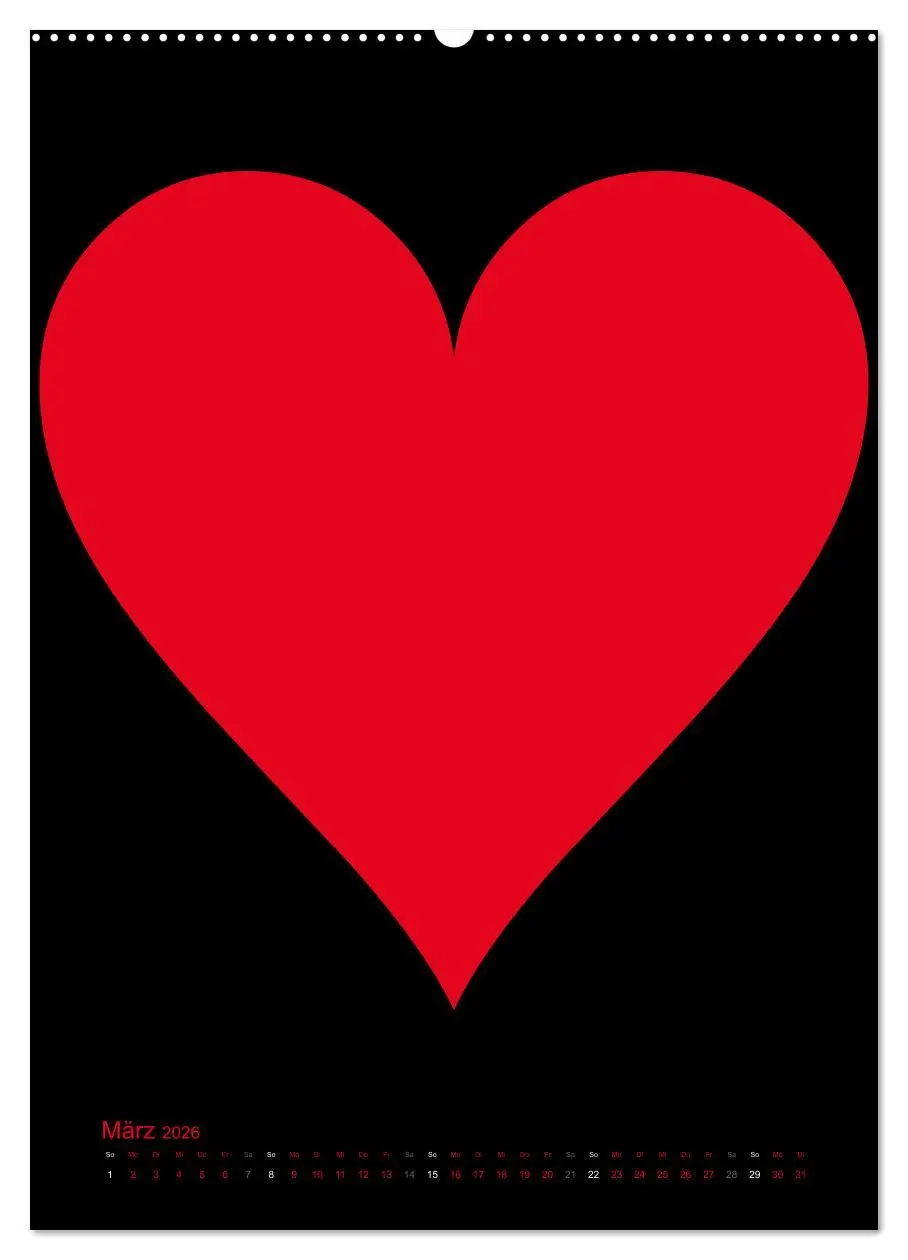Bild: 9783516478648 | Foto- und Bastelkalender "LIEBE" in der Farbe Schwarz (Wandkalender...