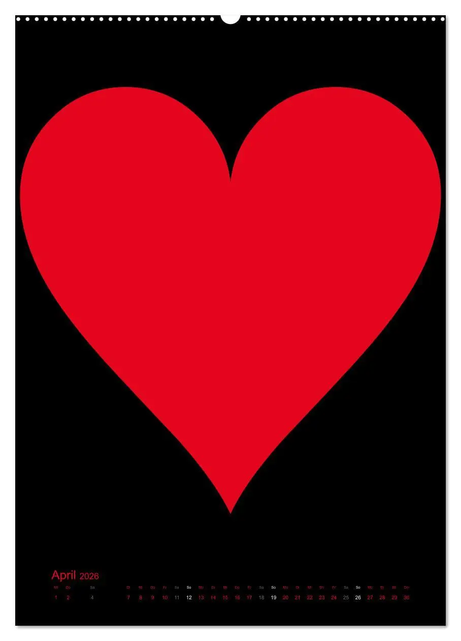 Bild: 9783516478648 | Foto- und Bastelkalender "LIEBE" in der Farbe Schwarz (Wandkalender...