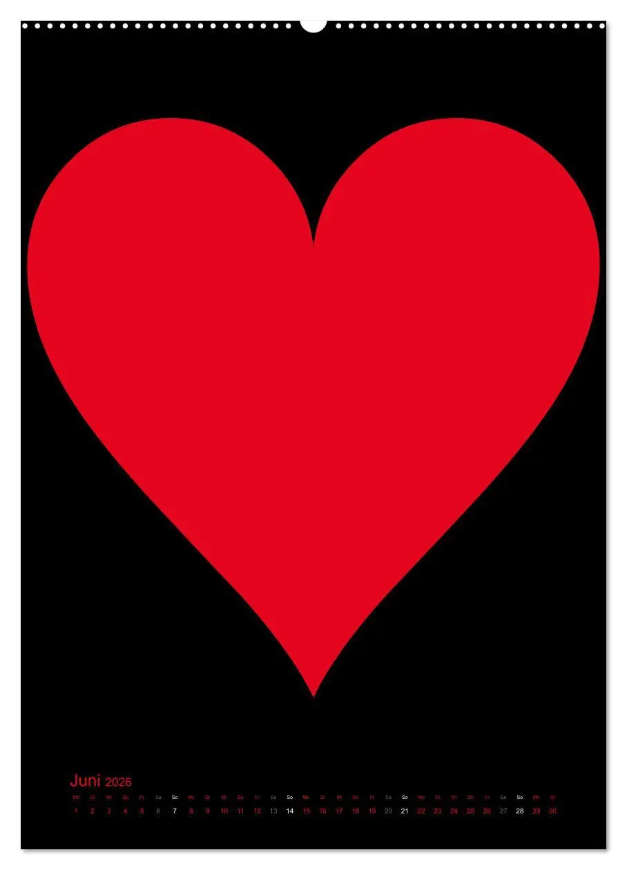 Bild: 9783516478648 | Foto- und Bastelkalender "LIEBE" in der Farbe Schwarz (Wandkalender...