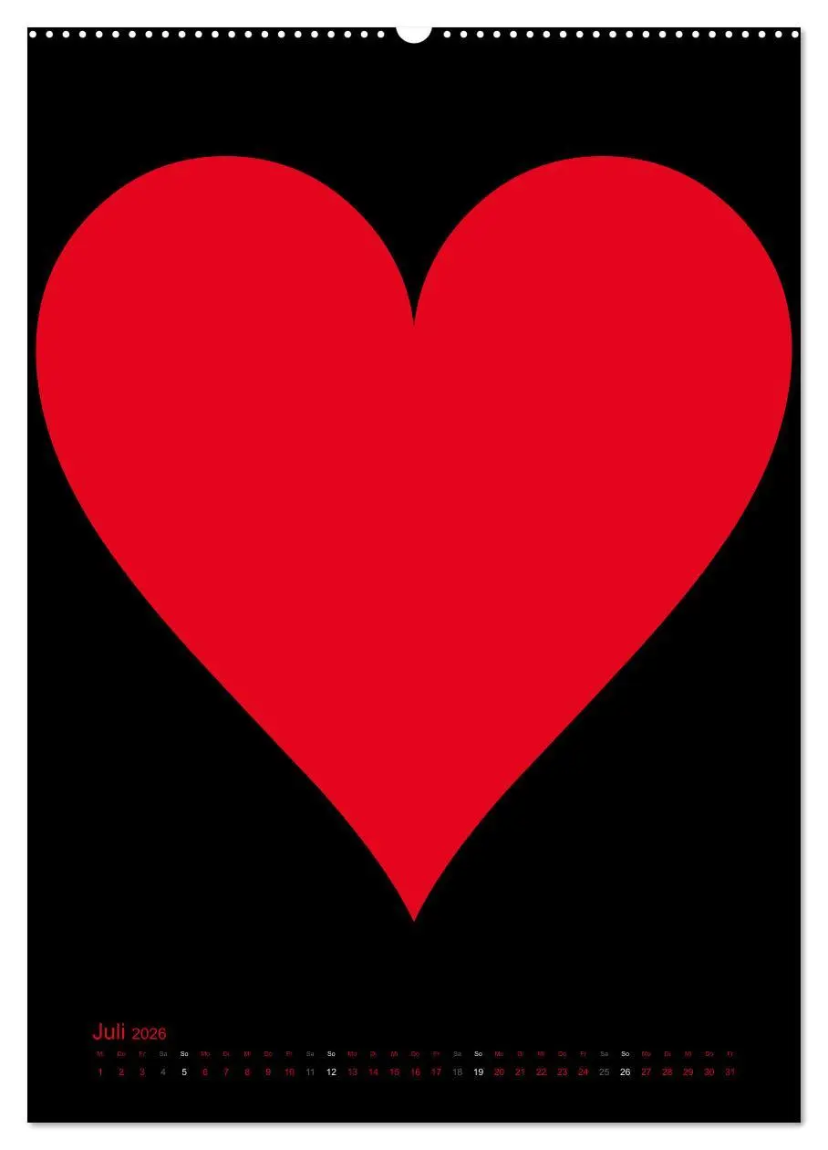 Bild: 9783516478648 | Foto- und Bastelkalender "LIEBE" in der Farbe Schwarz (Wandkalender...