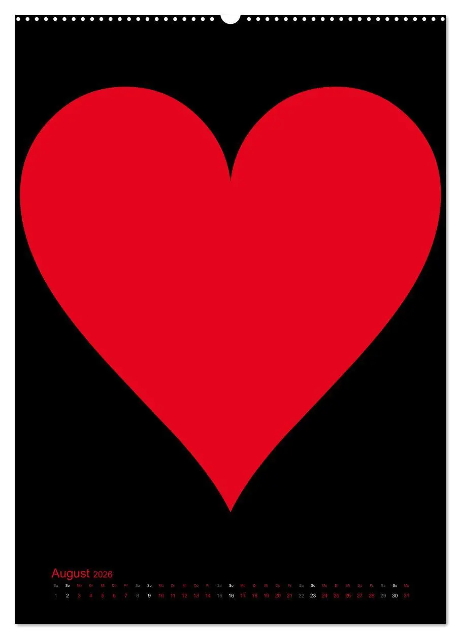 Bild: 9783516478648 | Foto- und Bastelkalender "LIEBE" in der Farbe Schwarz (Wandkalender...