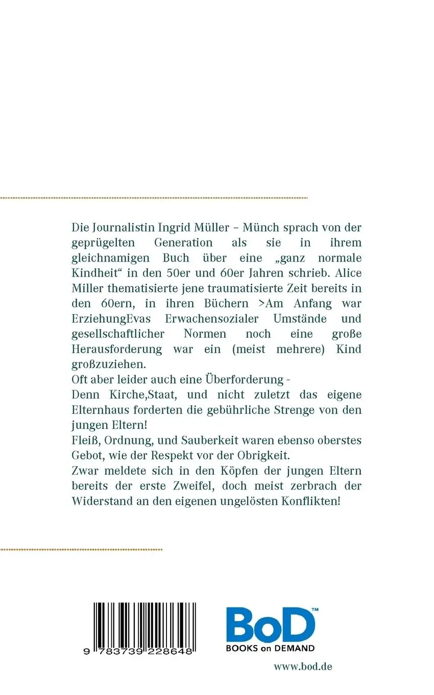 Rückseite: 9783739228648 | Meines Vaters Sohn | ...aus dem Leben eines Arbeiterkindes ! | Molnar