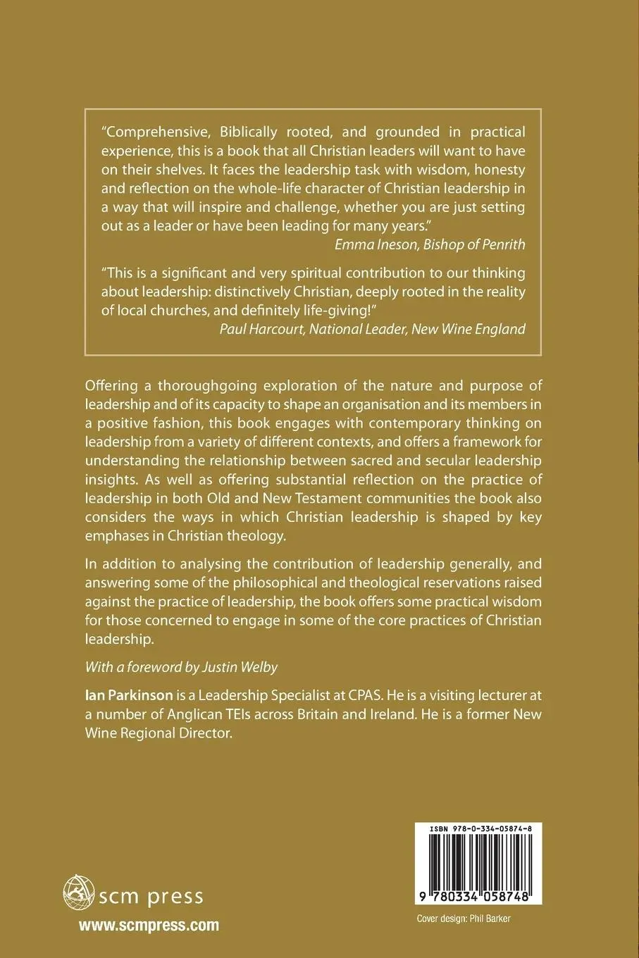 Rückseite: 9780334058748 | Understanding Christian Leadership | Ian Parkinson | Taschenbuch