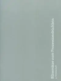 Cover: 9783429038748 | Bläsersätze zum Prozessionsbüchlein | Geheftet | Deutsch | 2015