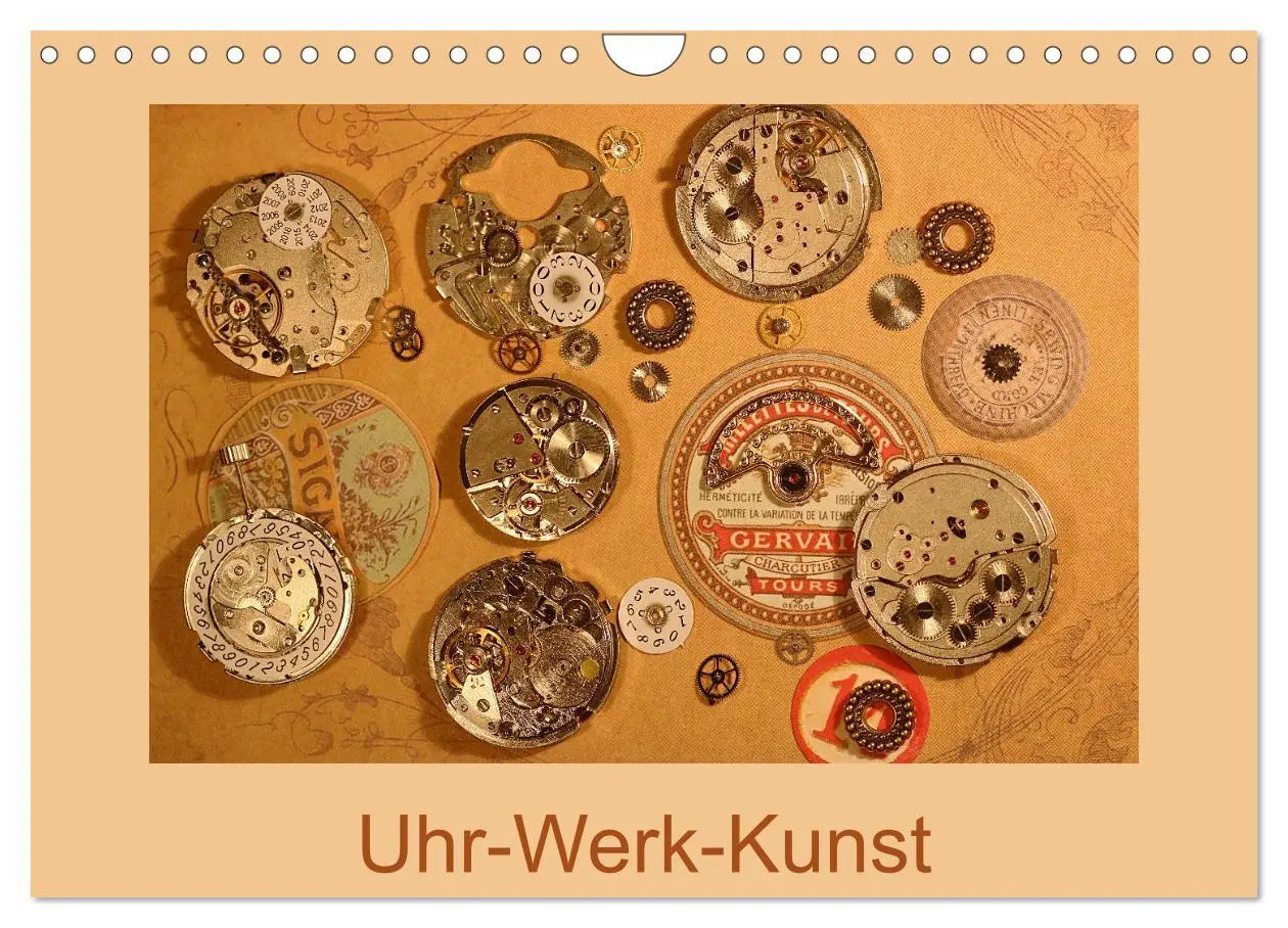 Cover: 9783457828748 | Uhr-Werk-Kunst (Wandkalender 2026 DIN A4 quer), CALVENDO...
