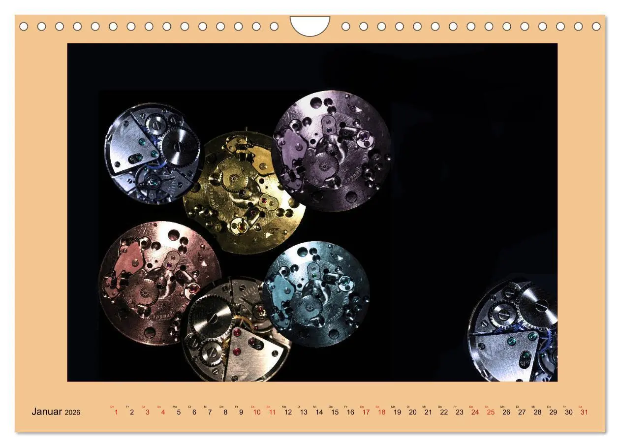 Bild: 9783457828748 | Uhr-Werk-Kunst (Wandkalender 2026 DIN A4 quer), CALVENDO...