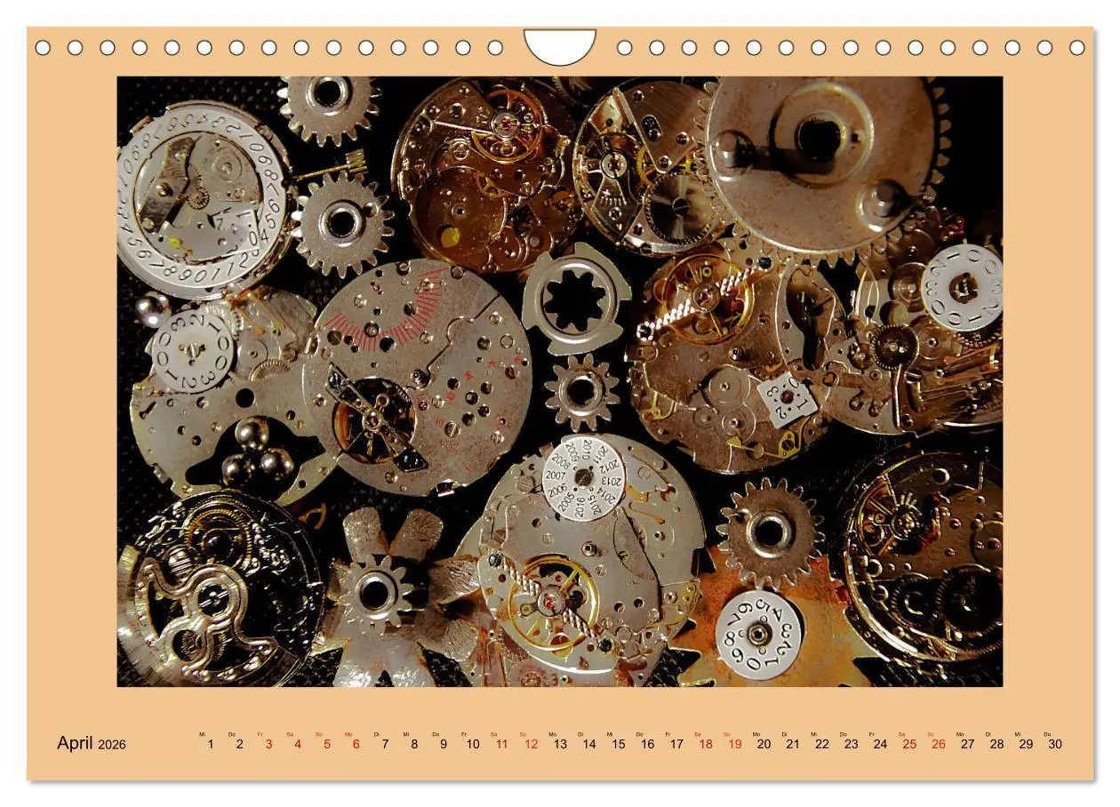Bild: 9783457828748 | Uhr-Werk-Kunst (Wandkalender 2026 DIN A4 quer), CALVENDO...