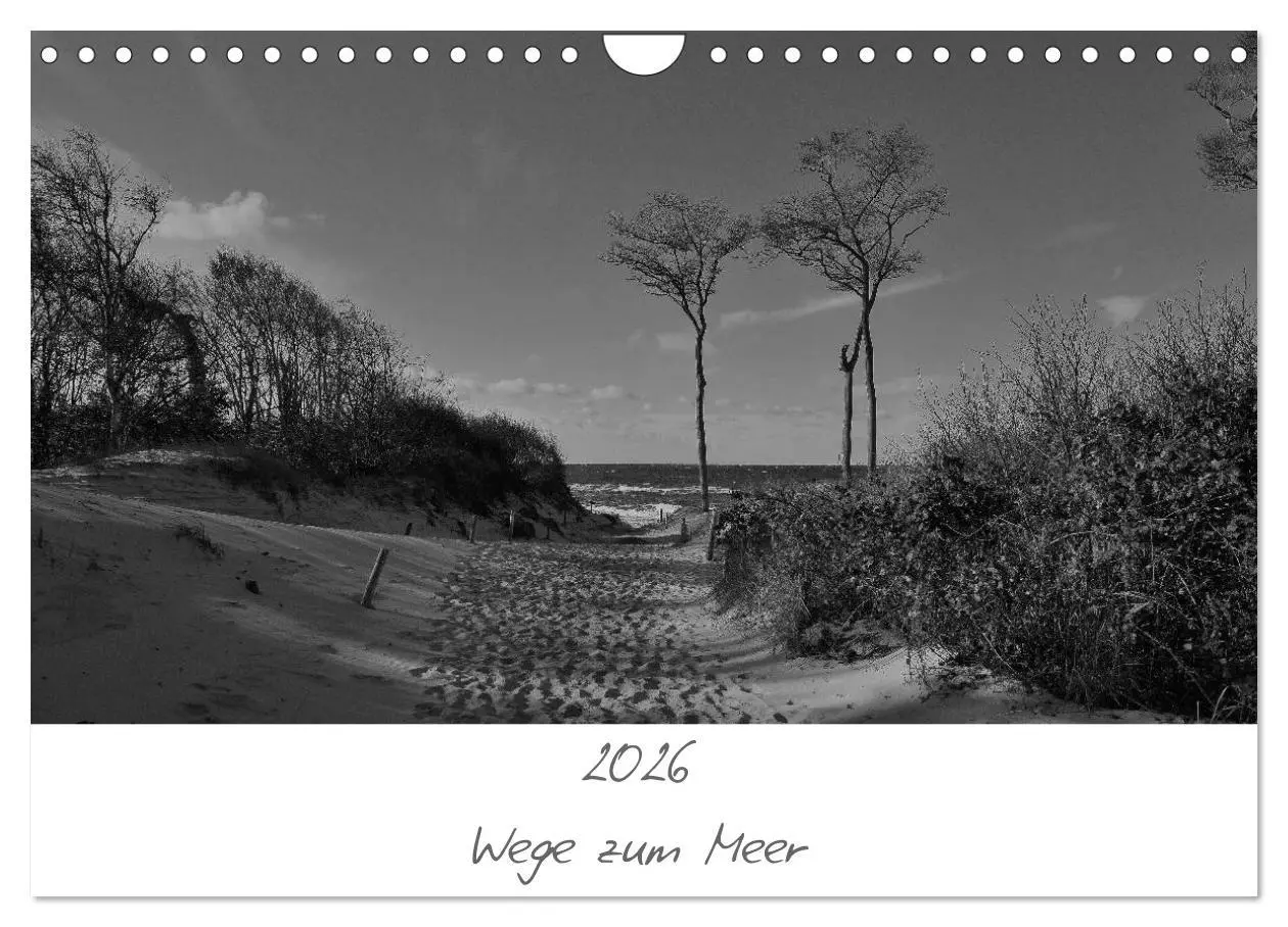 Cover: 9783516228748 | Wege zum Meer (Wandkalender 2026 DIN A4 quer), CALVENDO Monatskalender