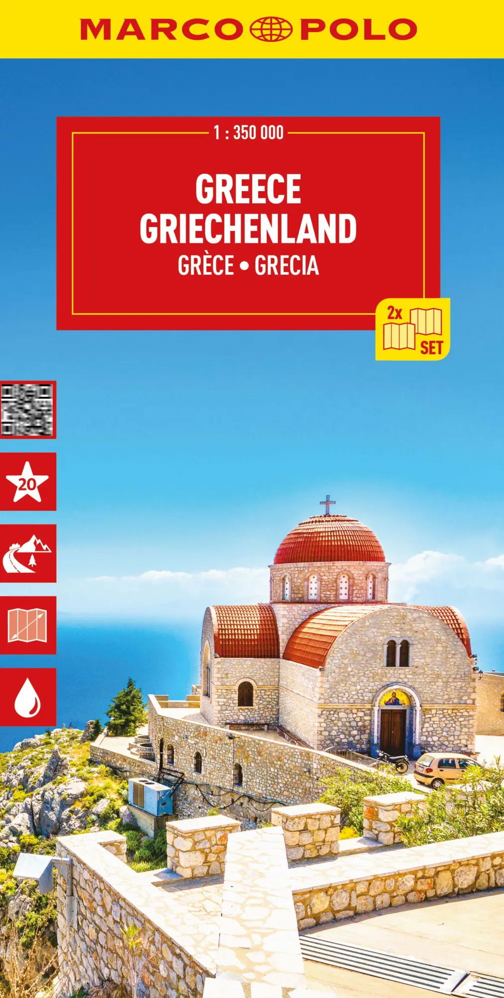 Cover: 9783575018748 | MARCO POLO Reisekarte Griechenland (2-Karten-Set) 1:350.000 | Deutsch