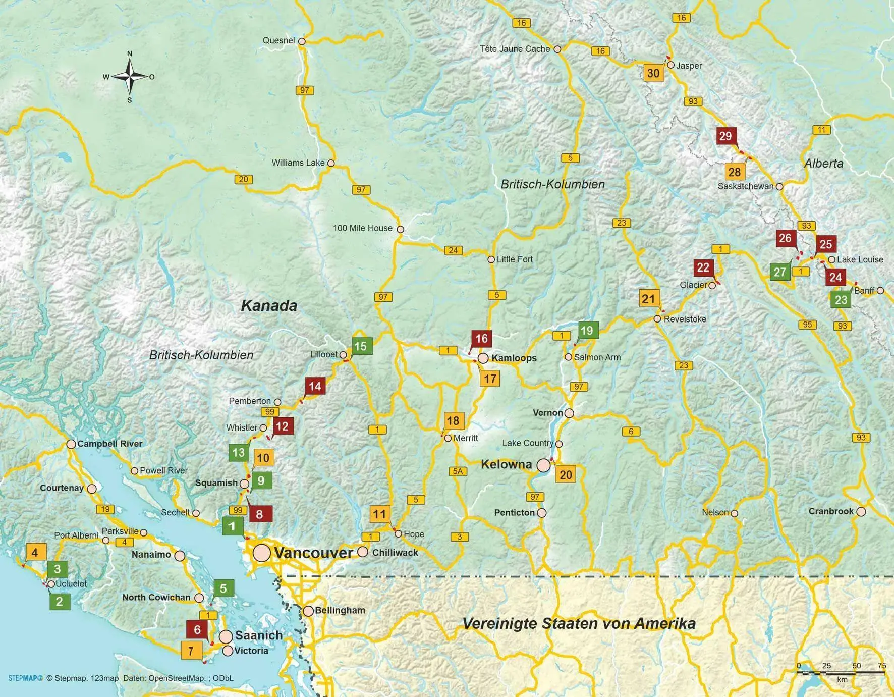 Bild: 9783866868748 | Kanada Südwesten 30 Touren zwischen Vancouver Island und Rocky...