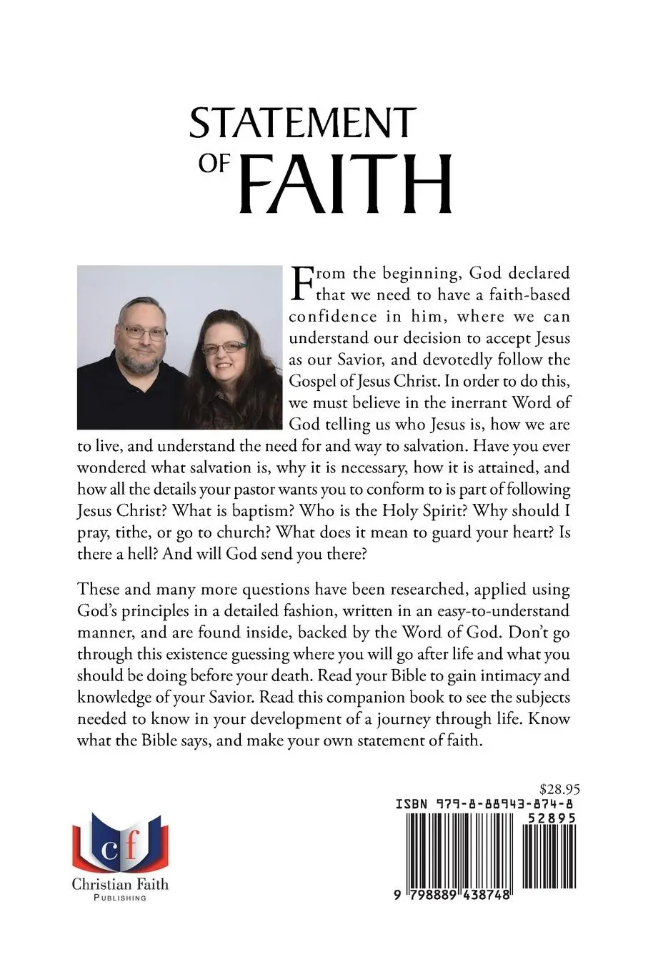 Rückseite: 9798889438748 | Statement Of Faith | The Basics of the Bible | Jr. (u. a.) | Buch