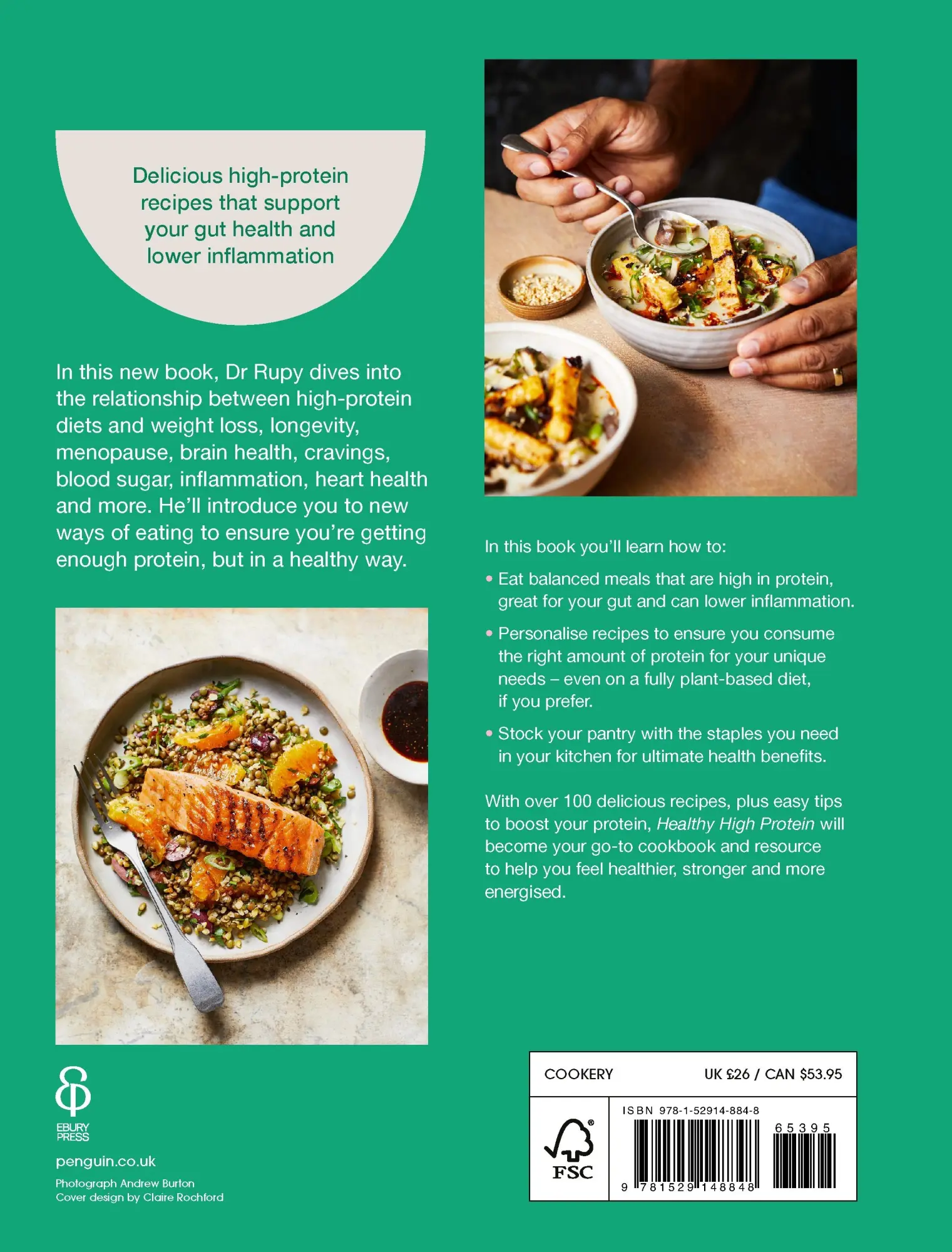 Rückseite: 9781529148848 | The Doctor's Kitchen: Healthy High Protein | Rupy Aujla | Buch | 2025