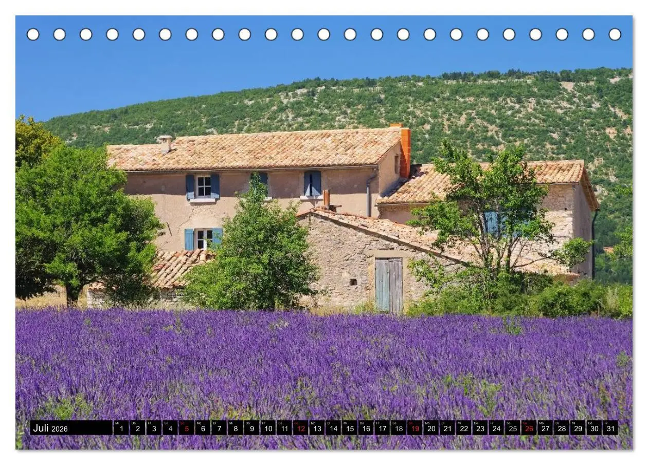 Bild: 9783516148848 | Lavendel (Tischkalender 2026 DIN A5 quer), CALVENDO Monatskalender