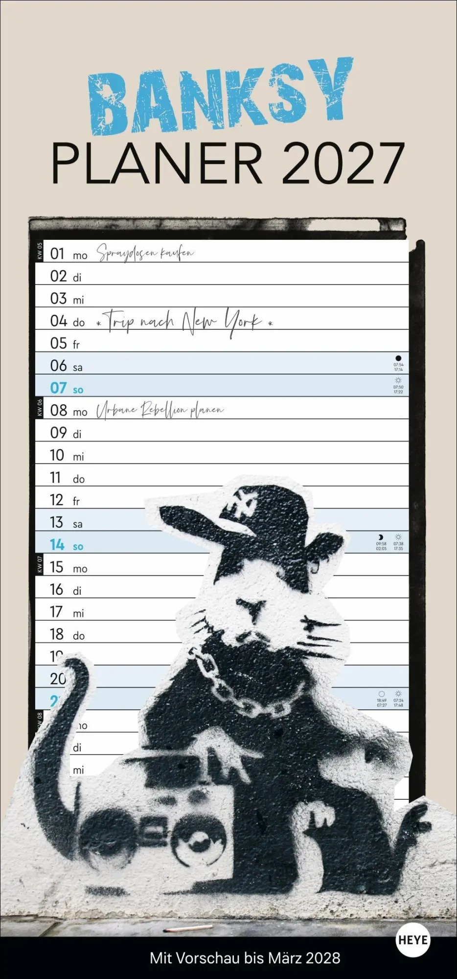 Cover: 9783756418848 | Banksy Planer 2027 | Kalender | 13 S. | Deutsch | 2027 | Heye