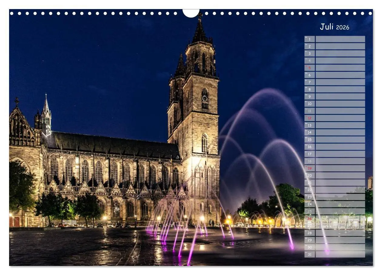 Bild: 9783457978948 | Der Magdeburger Dom 2026 (Wandkalender 2026 DIN A3 quer), CALVENDO...