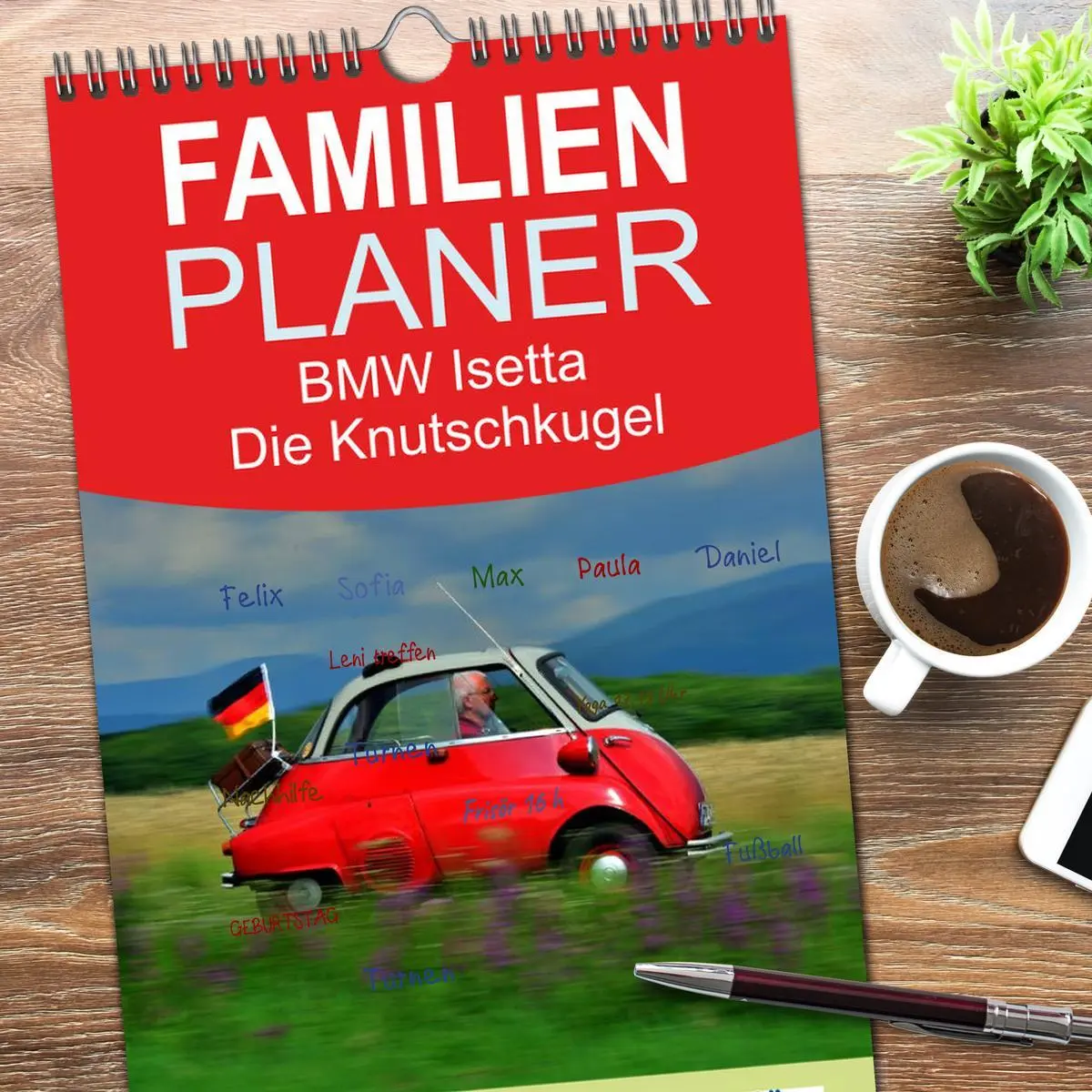 Bild: 9783516518948 | Familienplaner 2026 - BMW Isetta - Die Knutschkugel mit 5 Spalten...