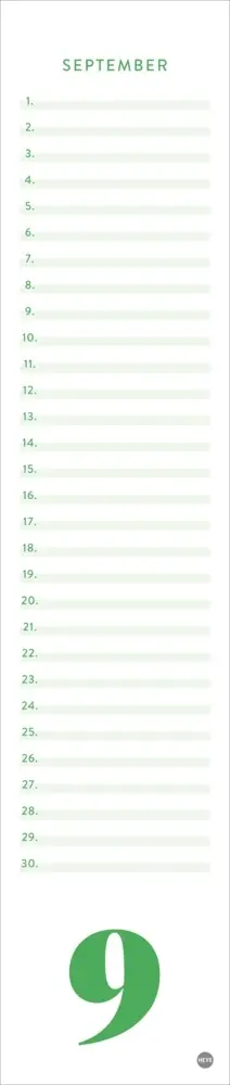 Bild: 9783756408948 | Geburtstagskalender neutral Langplaner mini | Kalender | Spiralbindung