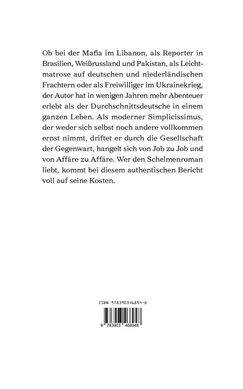 Rückseite: 9783903468948 | Hummeln im Arsch | Abenteuer eines Getriebenen | Jonathan Stumpf