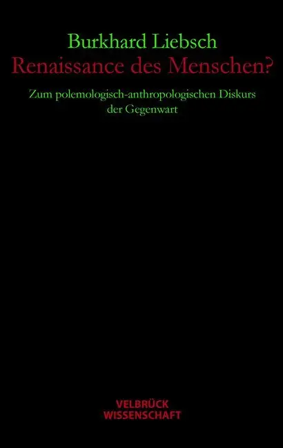 Cover: 9783938808948 | Renaissance des Menschen? | Burkhard Liebsch | Buch | 304 S. | Deutsch