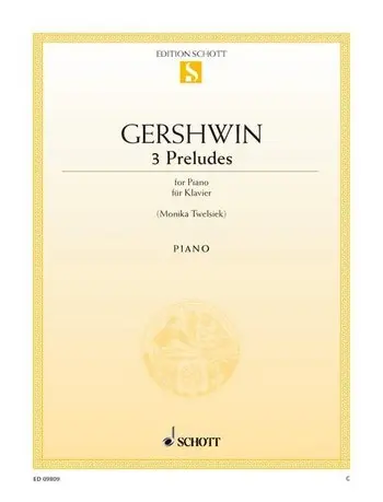 Cover: 9790001148948 | 3 Preludes | Klavier., Edition Schott Einzelausgabe | George Gershwin