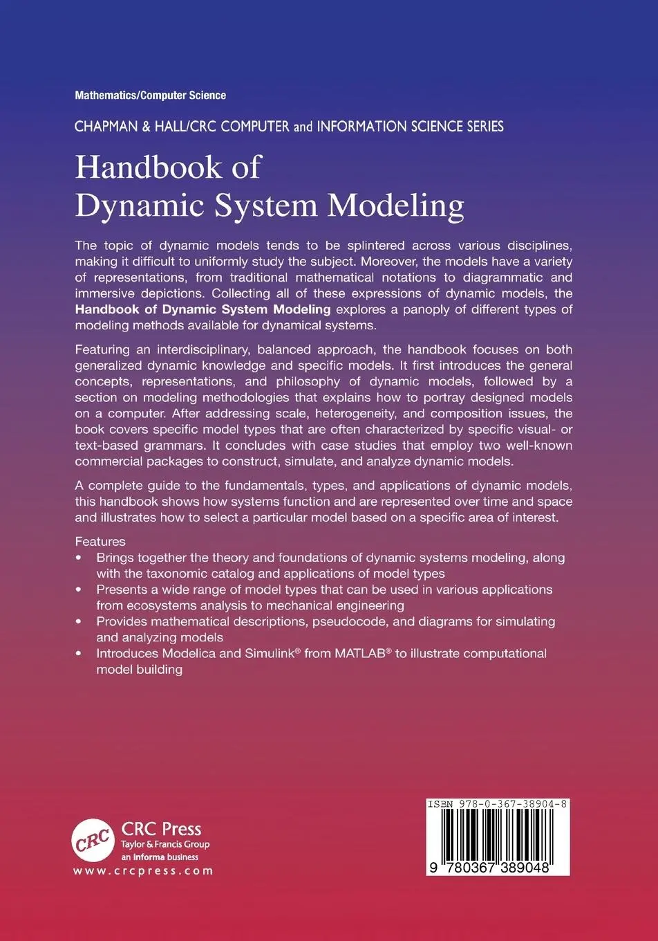 Rückseite: 9780367389048 | Handbook of Dynamic System Modeling | Paul A. Fishwick | Taschenbuch