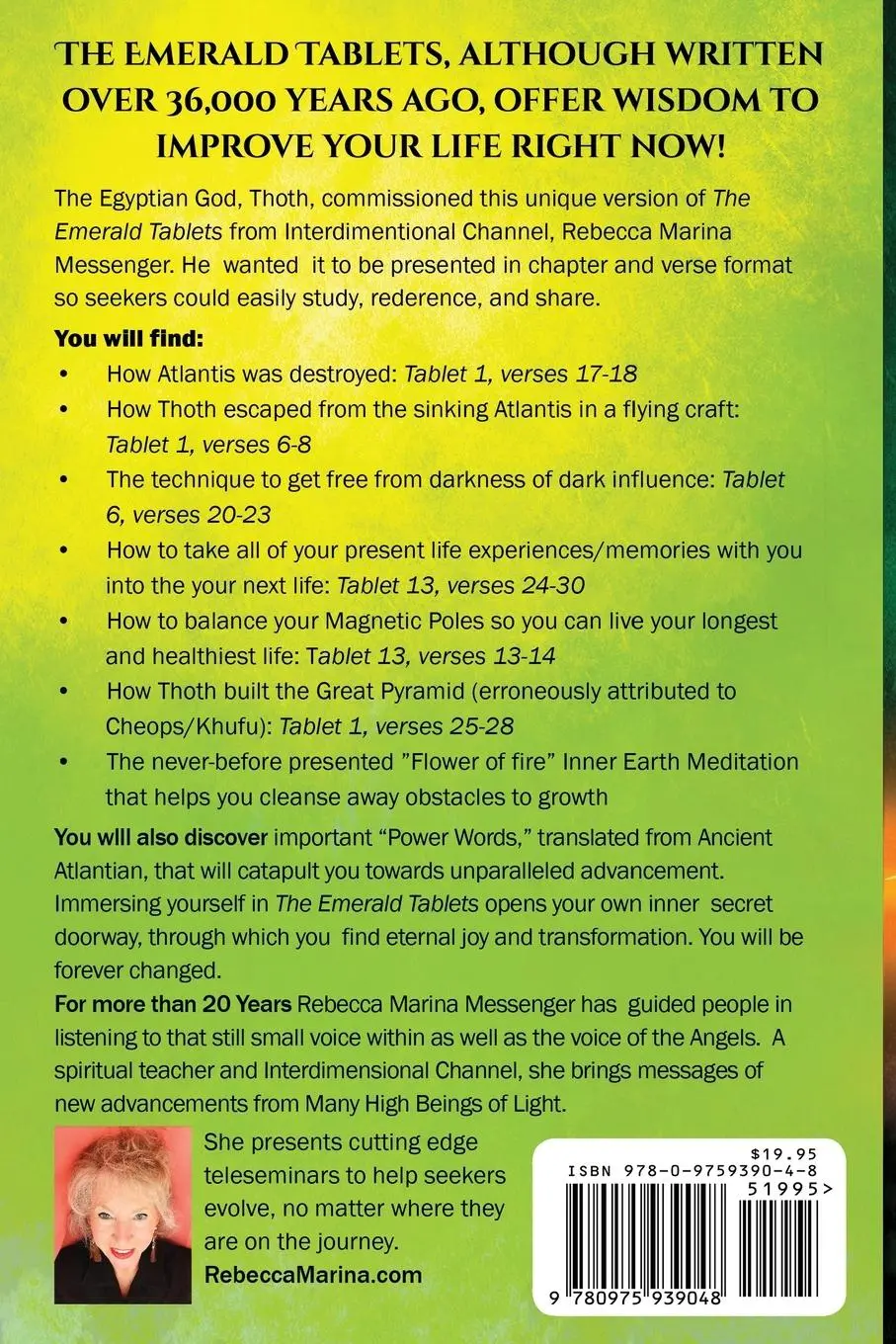 Rückseite: 9780975939048 | Study Edition The Emerald Tablets of Thoth The Atlantean | Messenger