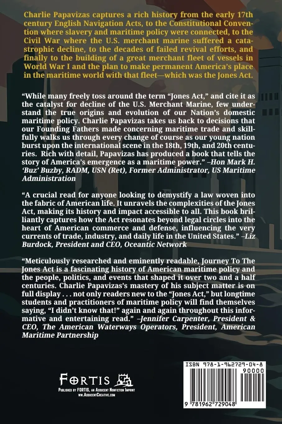 Rückseite: 9781962729048 | JOURNEY TO THE JONES ACT | U.S. Merchant Marine Policy 1776-1920