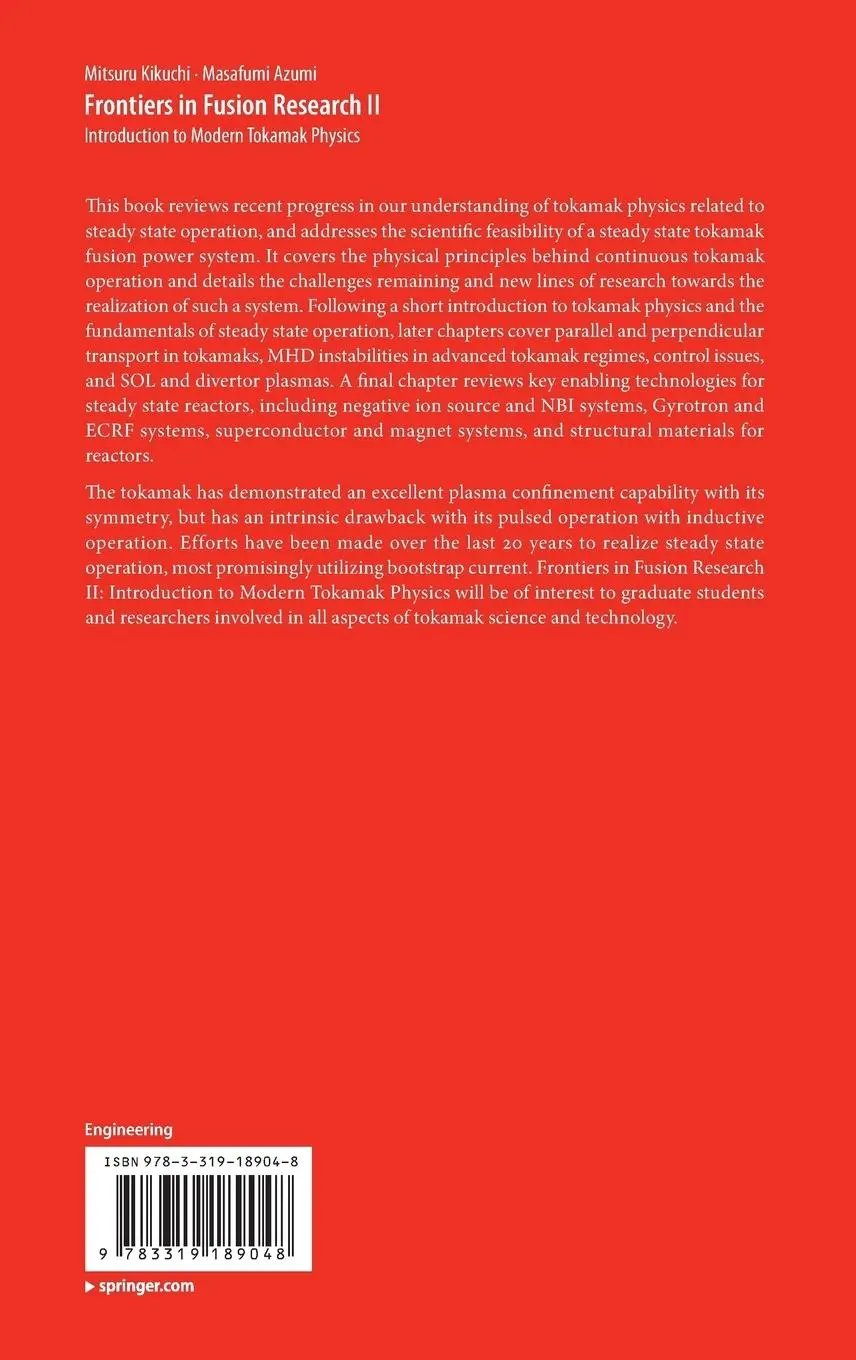 Rückseite: 9783319189048 | Frontiers in Fusion Research II | Masafumi Azumi (u. a.) | Buch | xvi